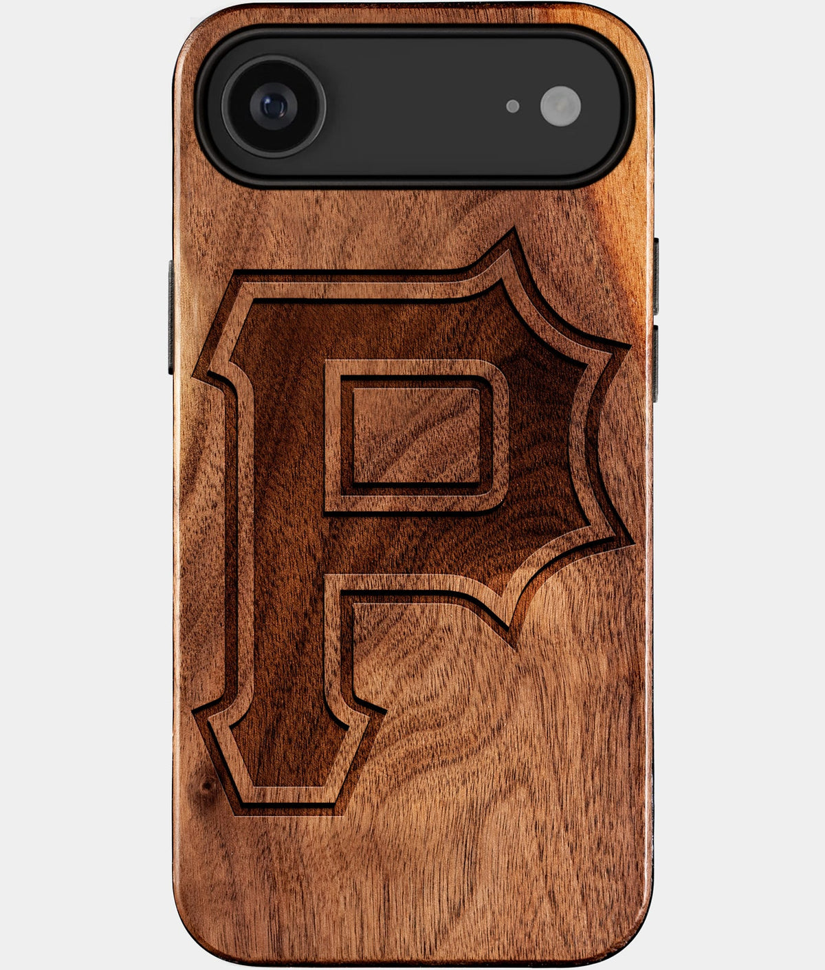 Eco-friendly Pittsburgh Pirates iPhone 17 Air Case - Carved Wood Custom Pittsburgh Pirates Gift For Him - Monogrammed Personalized iPhone 17 Air Cover By Aldergrove & Oak