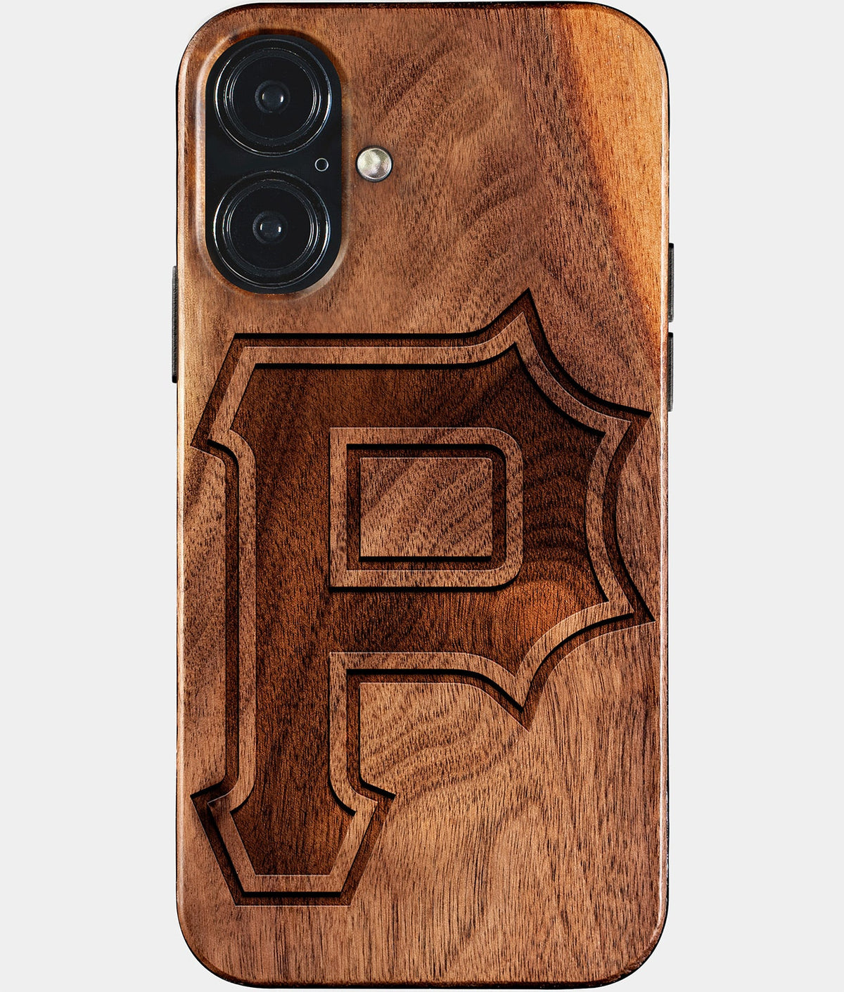 Eco-friendly Pittsburgh Pirates iPhone 17 Case - Carved Wood Custom Pittsburgh Pirates Gift For Him - Monogrammed Personalized iPhone 17 Cover By Aldergrove & Oak