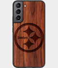 Best Wood Pittsburgh Steelers Samsung Galaxy S23 Case - Custom Engraved Cover - Aldergrove & Oak