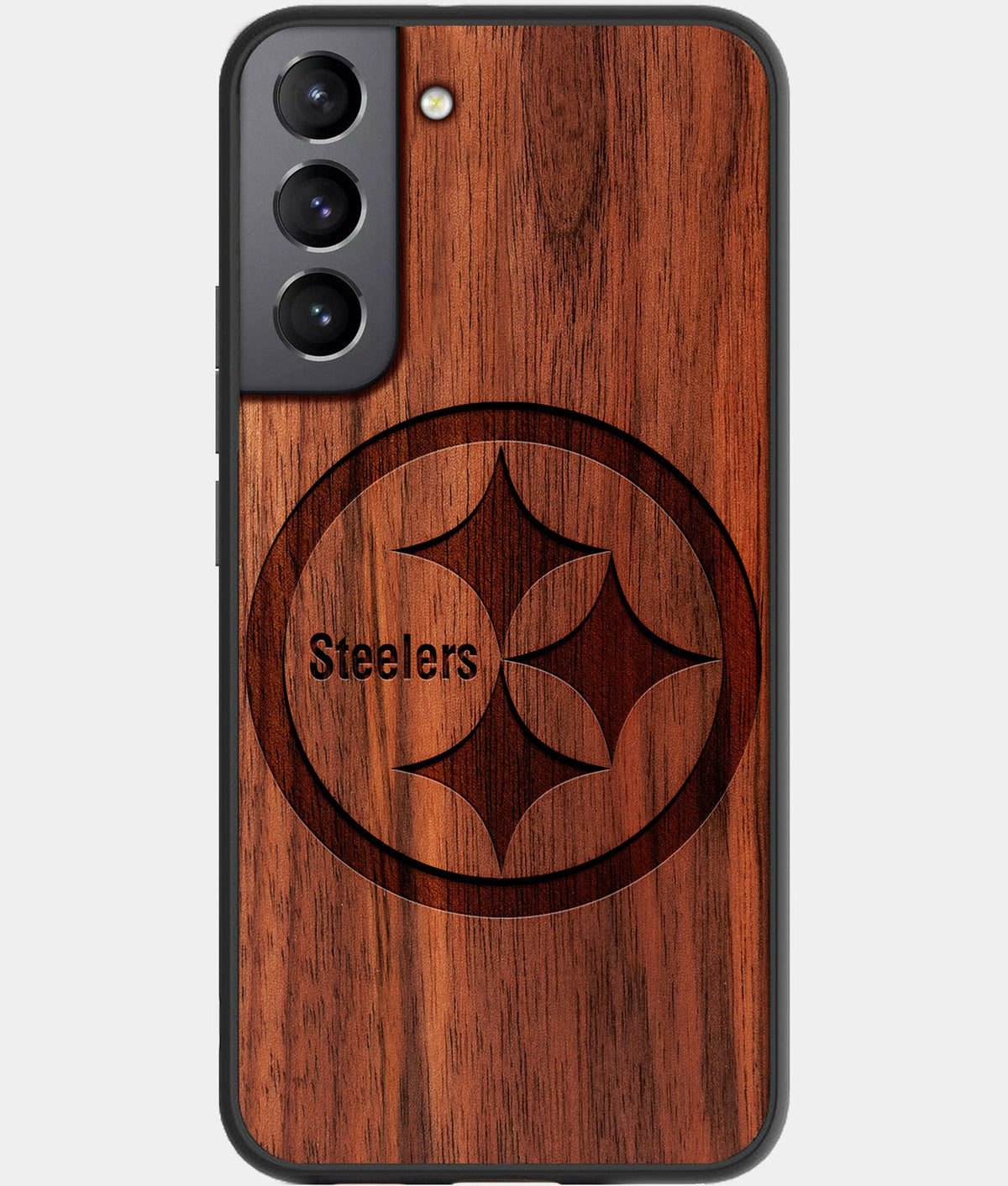 Best Wood Pittsburgh Steelers Samsung Galaxy S23 Case - Custom Engraved Cover - Aldergrove & Oak