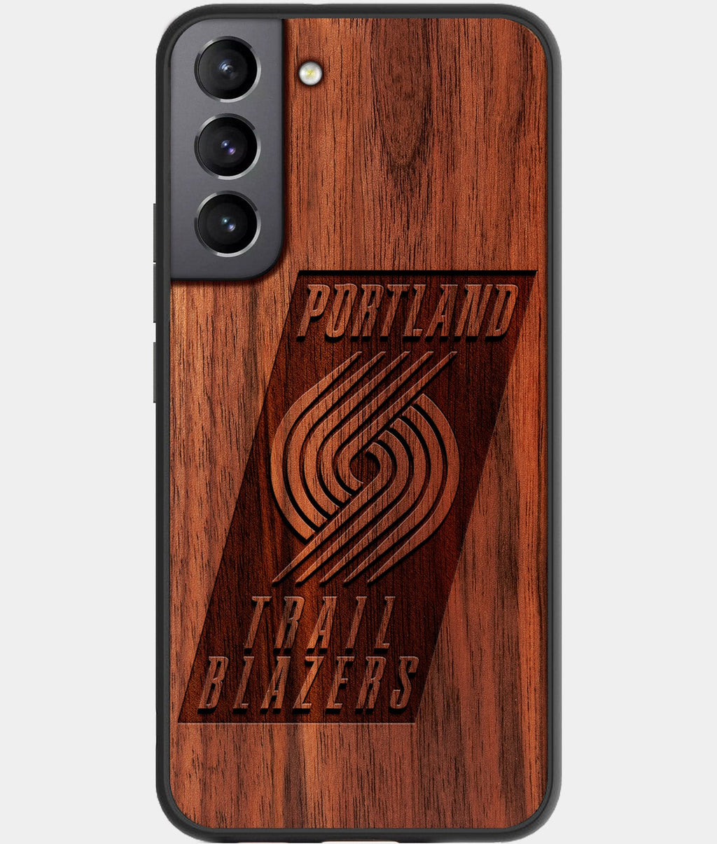 Best Wood Portland Trail Blazers Galaxy S23 Case - Custom Engraved Cover - Aldergrove & Oak