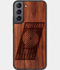 Best Wood Portland Trail Blazers Samsung Galaxy S23 Case - Custom Engraved Cover - Aldergrove & Oak