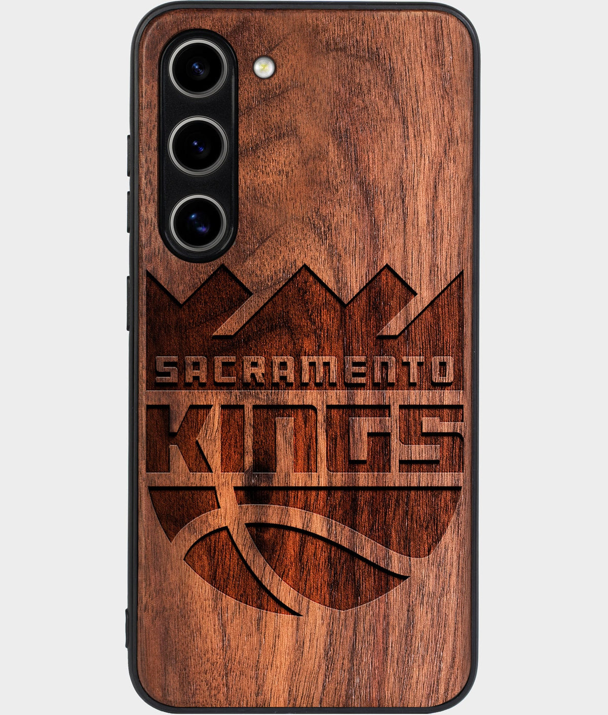 Best Wood Sacramento Kings Galaxy S24 Case - Custom Engraved Cover - Aldergrove & Oak