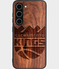 Best Wood Sacramento Kings Samsung Galaxy S24 Case - Custom Engraved Cover - Aldergrove & Oak