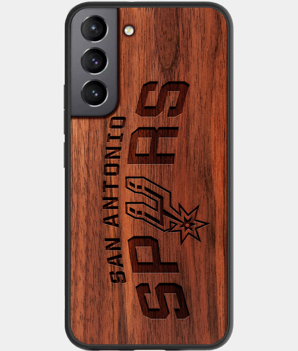 Best Wood San Antonio Spurs Samsung Galaxy S23 Case - Custom Engraved Cover - Aldergrove & Oak