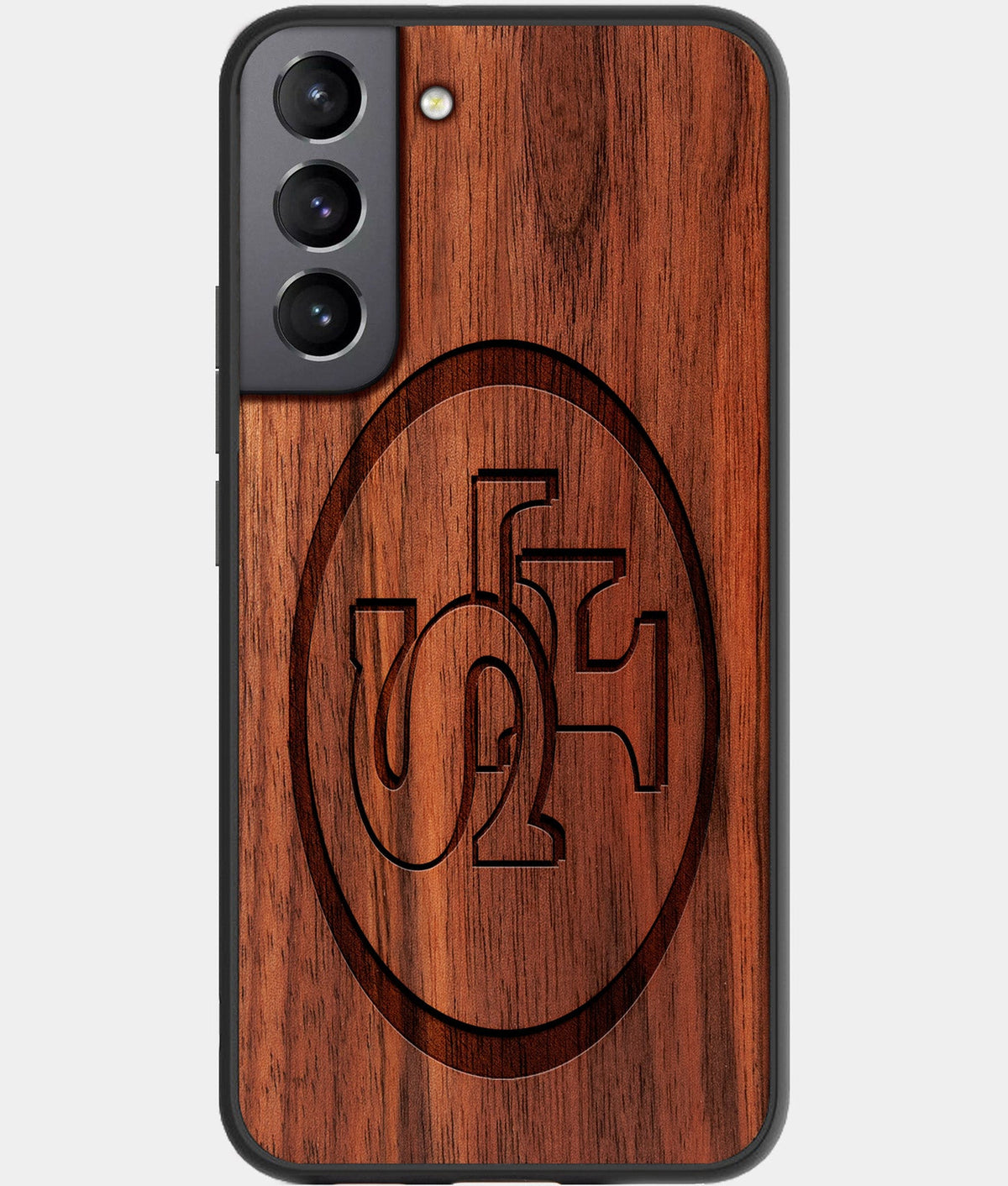 Best Wood San Francisco 49ers Galaxy S23 Case - Custom Engraved Cover - Aldergrove & Oak