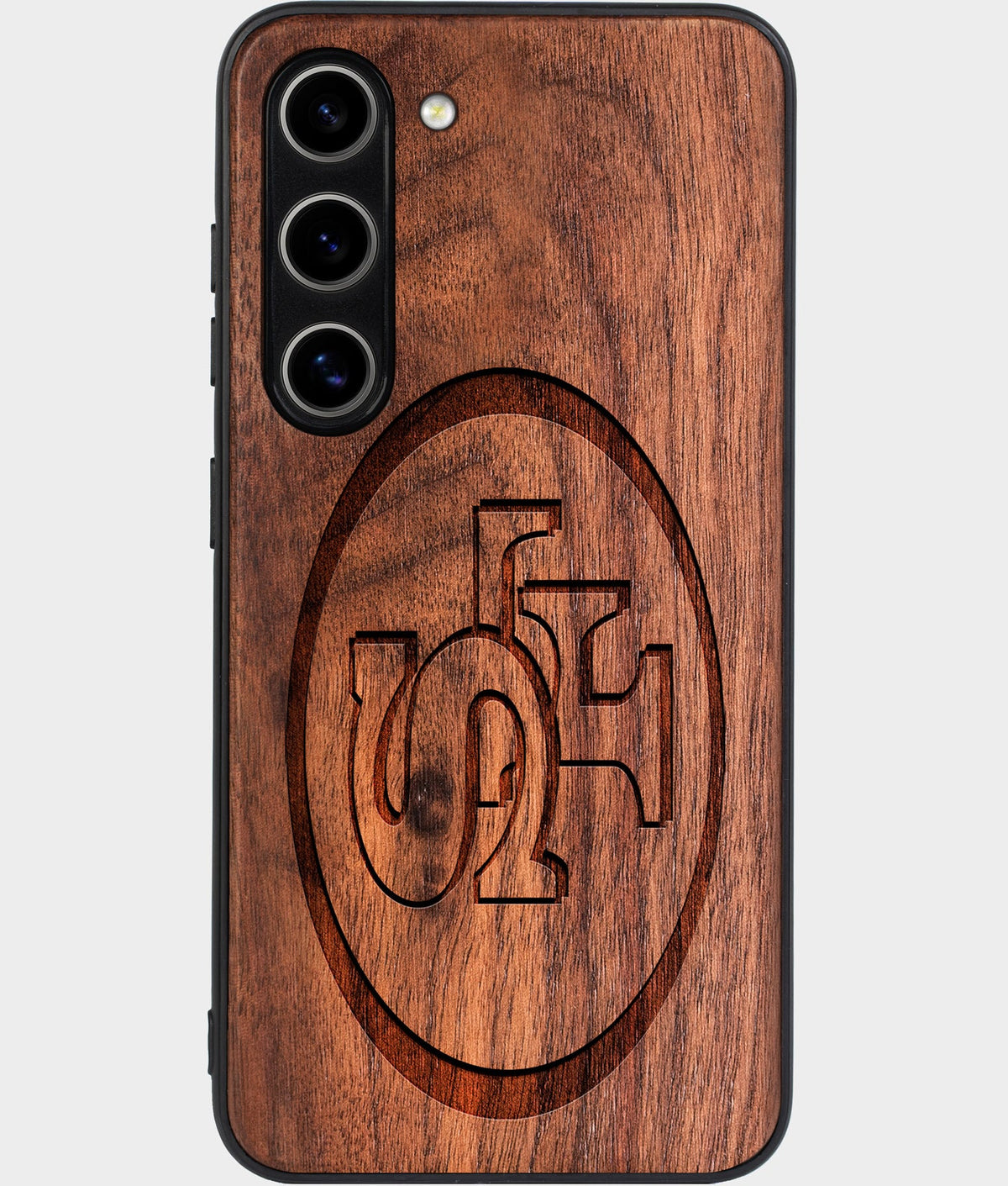 Best Wood San Francisco 49ers Galaxy S26 Case - Custom Engraved Cover - Aldergrove & Oak
