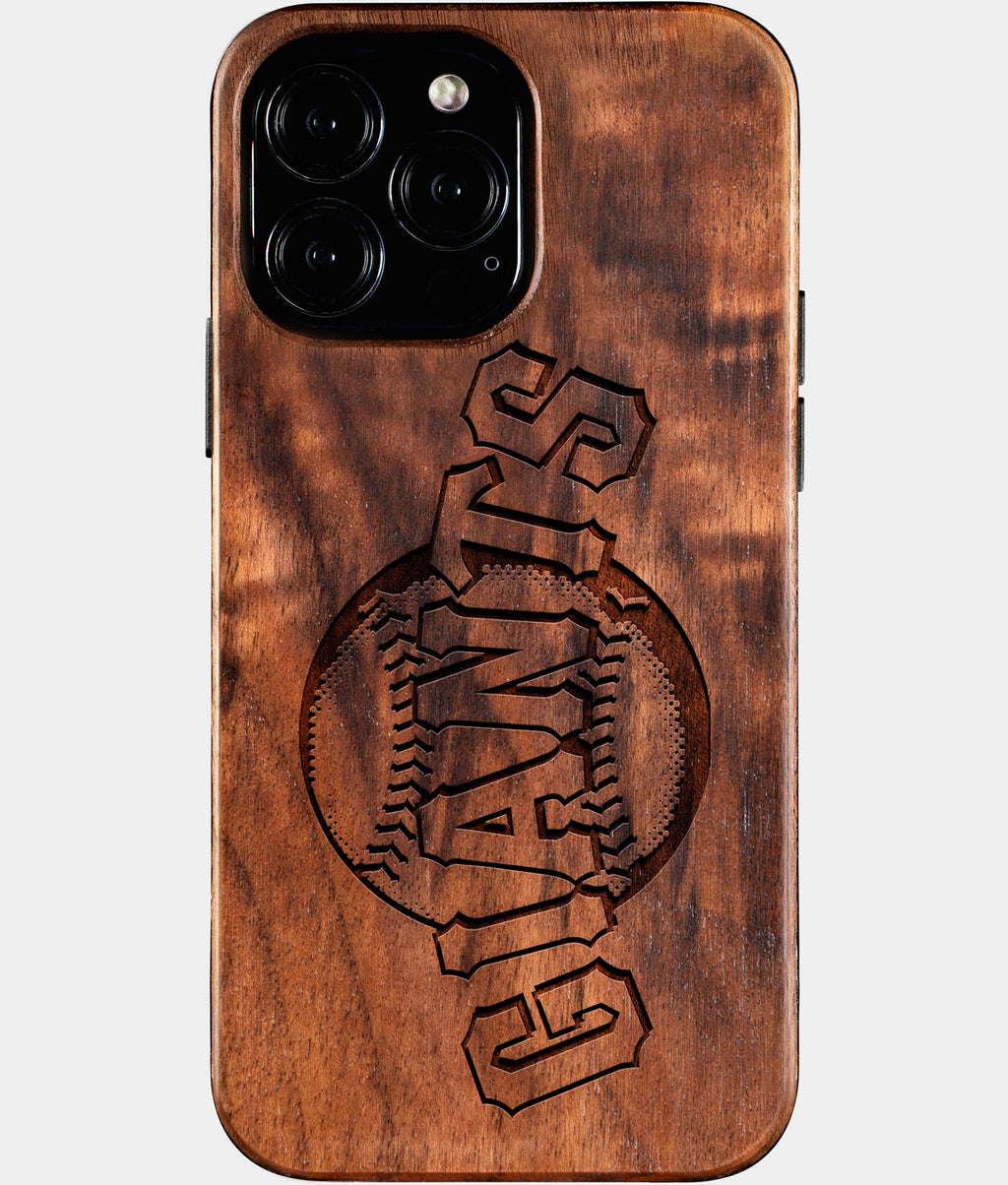 Custom San Francisco Giants iPhone 16/16 Pro/16 Pro Max/16 Plus Case - Wood Giants Cover - Eco-friendly San Francisco Giants iPhone 16 Case - Carved Wood Custom San Francisco Giants Gift For Him - Monogrammed Personalized iPhone 16 Cover By Aldergrove & Oak
