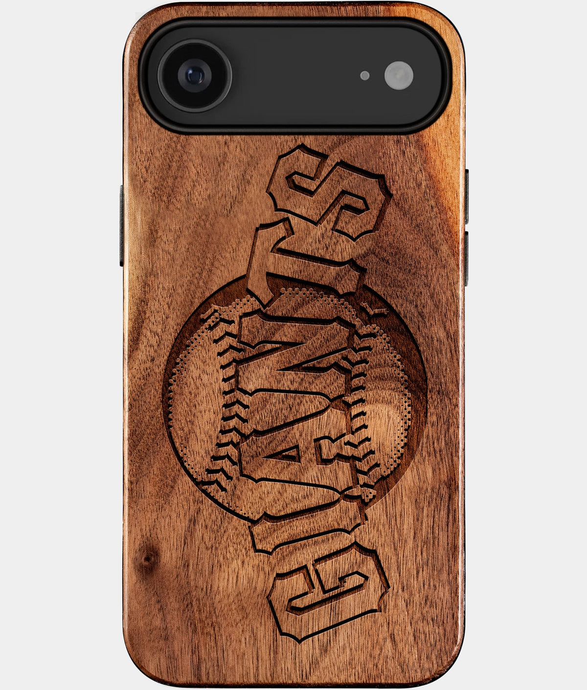 Eco-friendly San Francisco Giants iPhone 17 Air Case - Carved Wood Custom San Francisco Giants Gift For Him - Monogrammed Personalized iPhone 17 Air Cover By Aldergrove & Oak