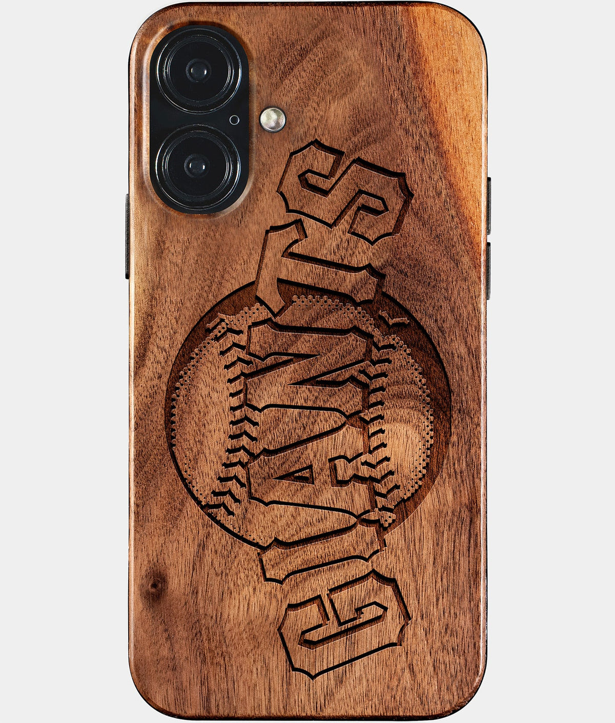 Eco-friendly San Francisco Giants iPhone 17 Case - Carved Wood Custom San Francisco Giants Gift For Him - Monogrammed Personalized iPhone 17 Cover By Aldergrove & Oak