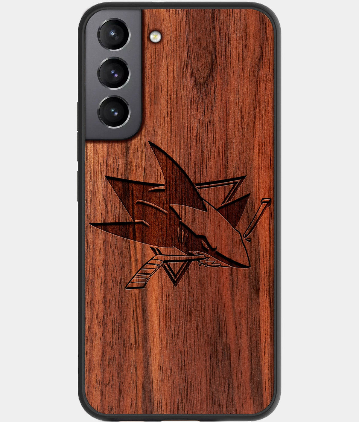Best Wood San Jose Sharks Galaxy S23 Case - Custom Engraved Cover - Aldergrove & Oak