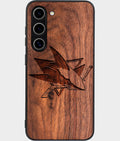 Best Wood San Jose Sharks Samsung Galaxy S24 Case - Custom Engraved Cover - Aldergrove & Oak