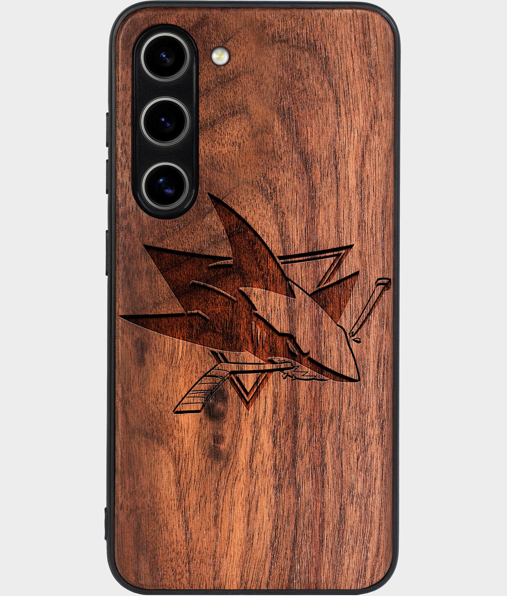 Best Wood San Jose Sharks Samsung Galaxy S25 Case - Custom Engraved Cover - Aldergrove & Oak