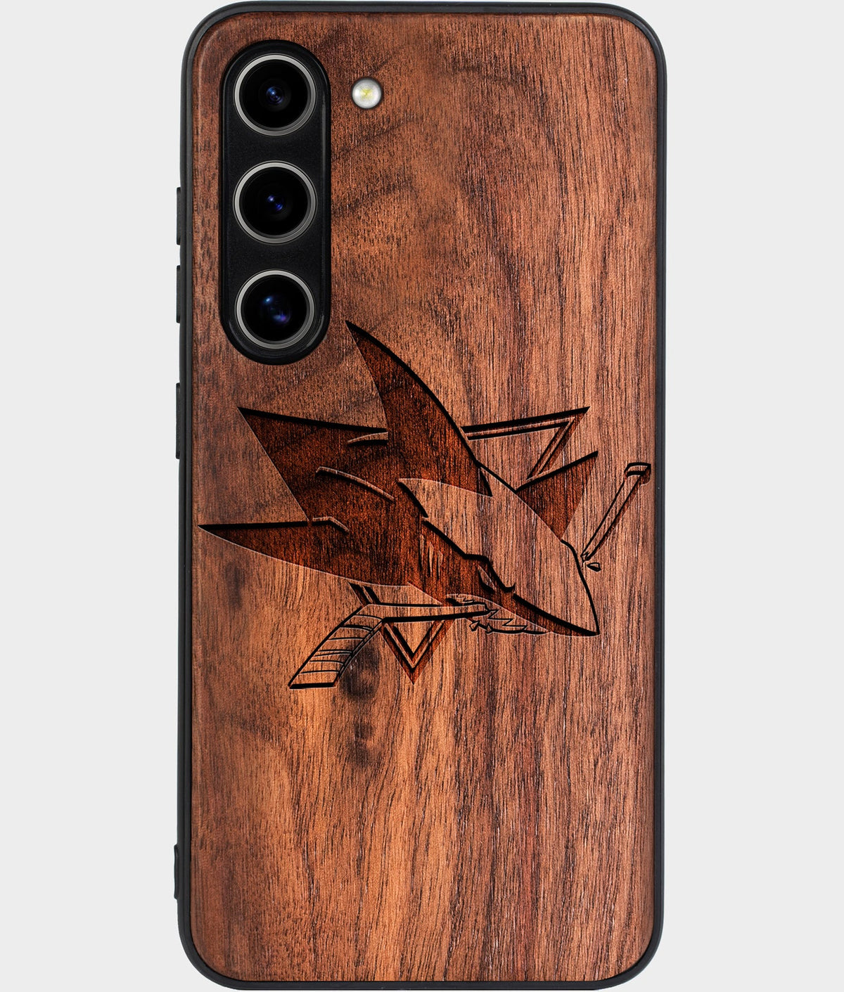Best Wood San Jose Sharks Galaxy S26 Case - Custom Engraved Cover - Aldergrove & Oak
