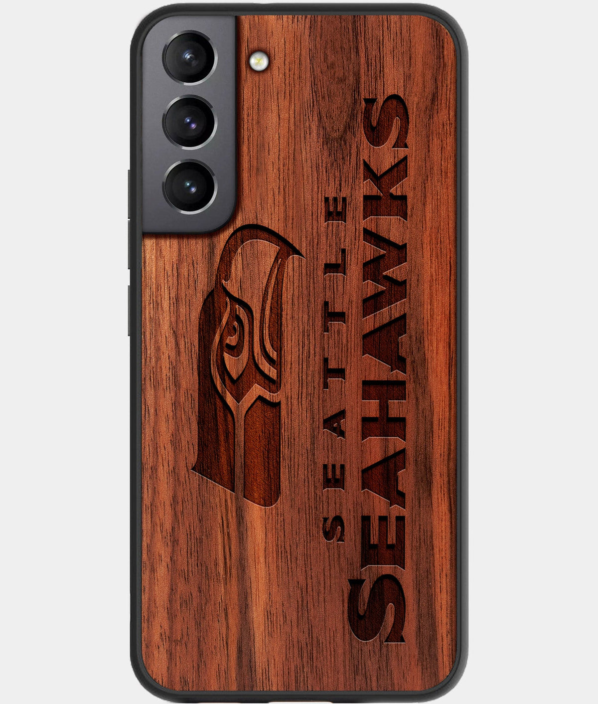 Best Wood Seattle Seahawks Galaxy S23 Case - Custom Engraved Cover - Aldergrove & Oak