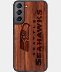 Best Wood Seattle Seahawks Samsung Galaxy S23 Case - Custom Engraved Cover - Aldergrove & Oak