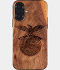 Eco-friendly Sl Benfica iPhone 17 Case - Carved Wood Custom Sl Benfica Gift For Him - Monogrammed Personalized iPhone 17 Cover By Aldergrove & Oak