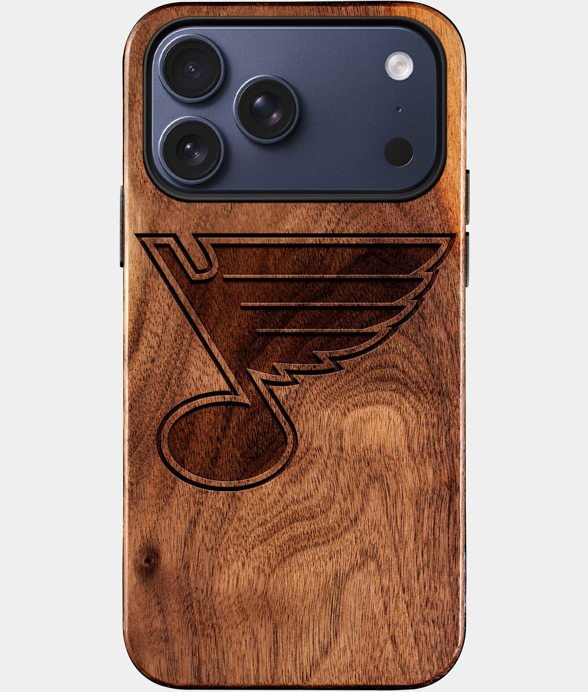 Custom St Louis Blues iPhone 17/17 Pro/17 Pro Max/17 Air Case - Wood St Louis Blues Cover - Eco-friendly St Louis Blues iPhone 17 Case - Carved Wood Custom St Louis Blues Gift For Him - Monogrammed Personalized iPhone 17 Cover By Aldergrove & Oak