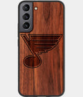 Best Wood St Louis Blues Samsung Galaxy S23 Case - Custom Engraved Cover - Aldergrove & Oak