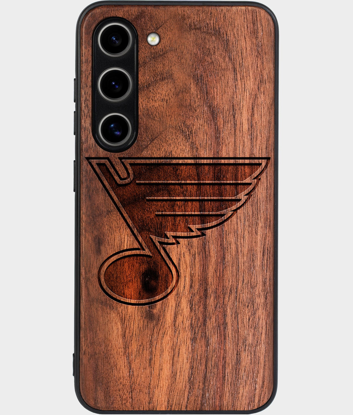 Best Wood St Louis Blues Samsung Galaxy S24 Case - Custom Engraved Cover - Aldergrove & Oak