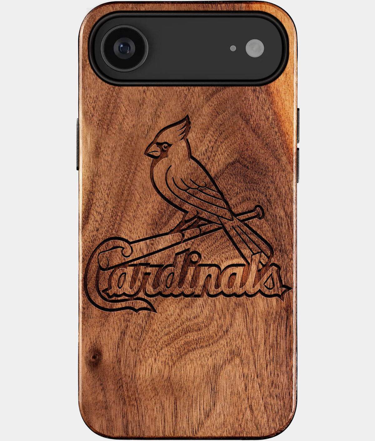Eco-friendly St Louis Cardinals iPhone 17 Air Case - Carved Wood Custom St Louis Cardinals Gift For Him - Monogrammed Personalized iPhone 17 Air Cover By Aldergrove & Oak