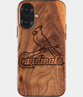 Eco-friendly St Louis Cardinals iPhone 17 Case - Carved Wood Custom St Louis Cardinals Gift For Him - Monogrammed Personalized iPhone 17 Cover By Aldergrove & Oak