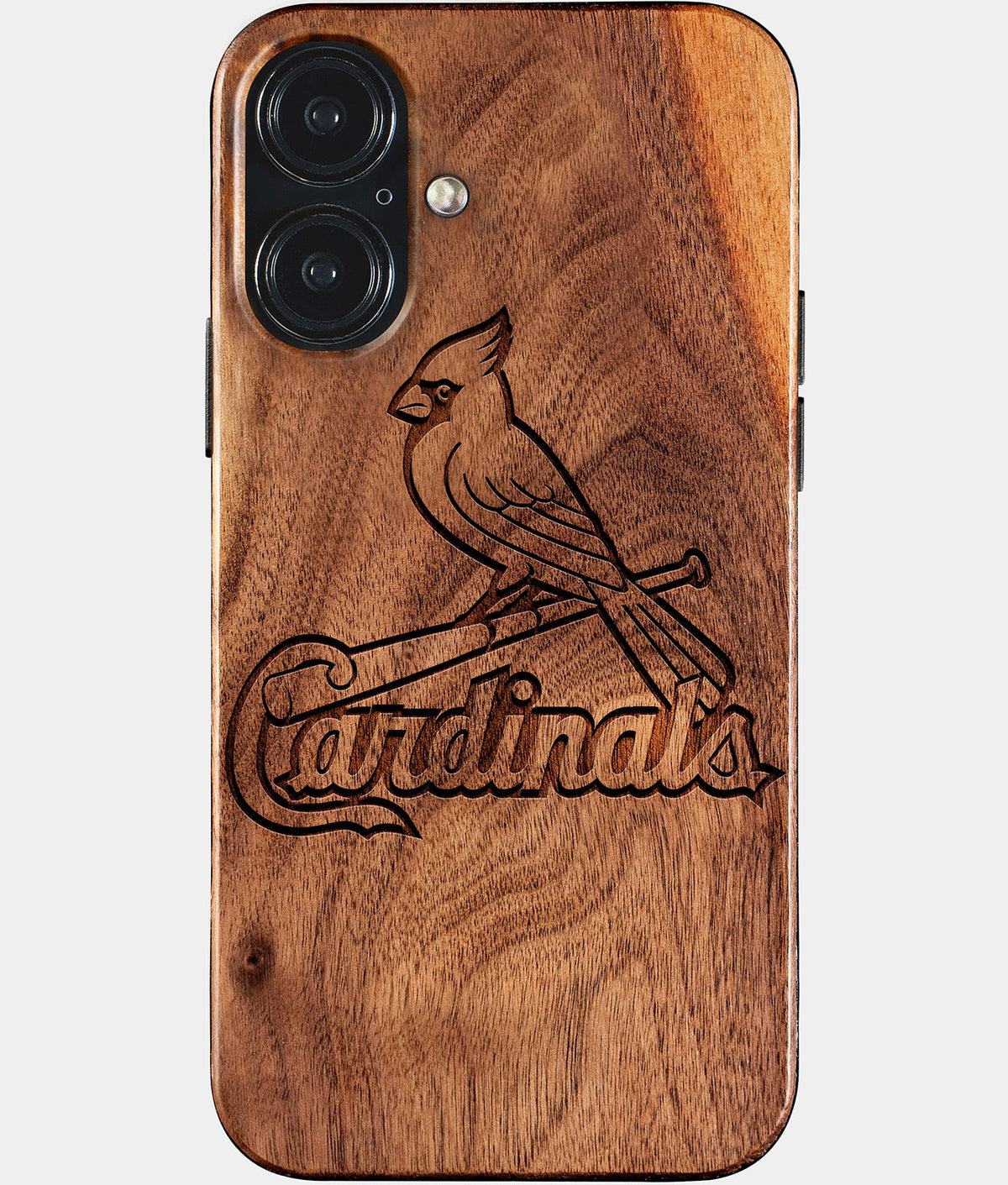 Eco-friendly St Louis Cardinals iPhone 17 Case - Carved Wood Custom St Louis Cardinals Gift For Him - Monogrammed Personalized iPhone 17 Cover By Aldergrove & Oak