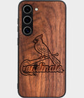 Best Wood St Louis Cardinals Samsung Galaxy S24 Case - Custom Engraved Cover - Aldergrove & Oak