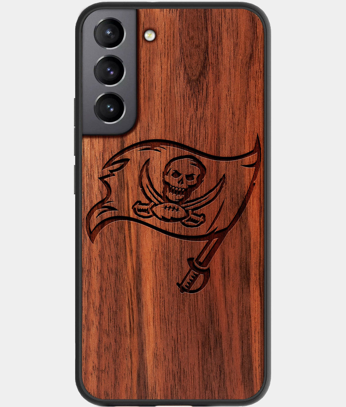 Best Wood Tampa Bay Buccaneers Samsung Galaxy S23 Case - Custom Engraved Cover - Aldergrove & Oak