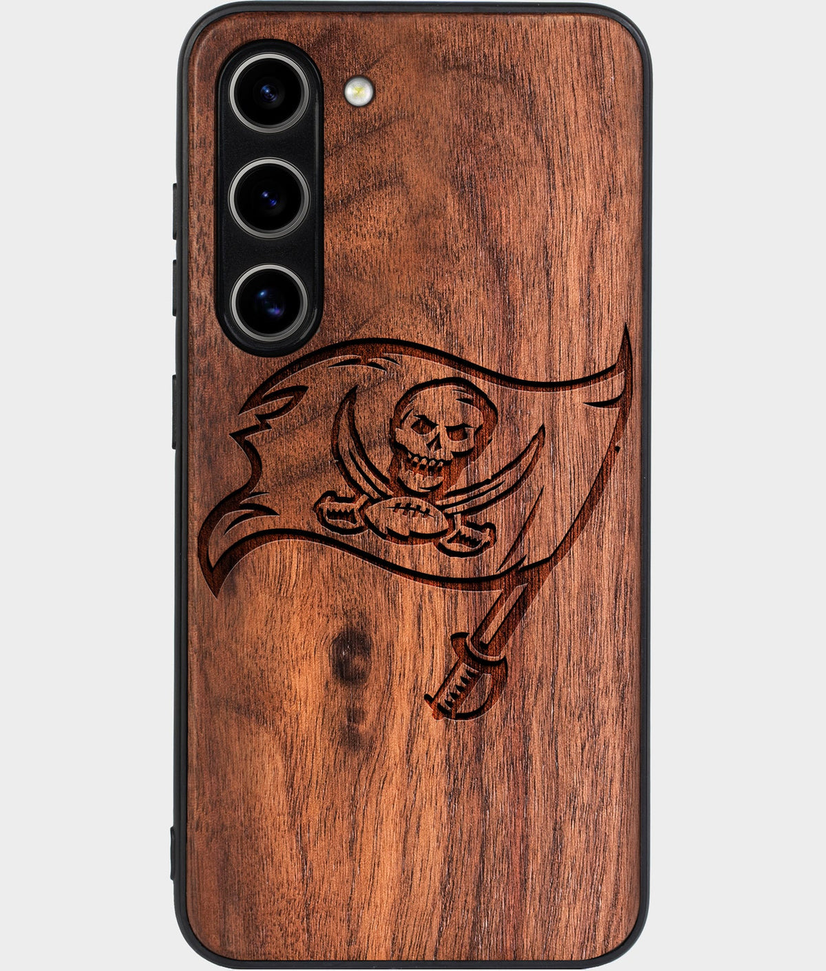 Best Wood Tampa Bay Buccaneers Galaxy S25 Case - Custom Engraved Cover - Aldergrove & Oak