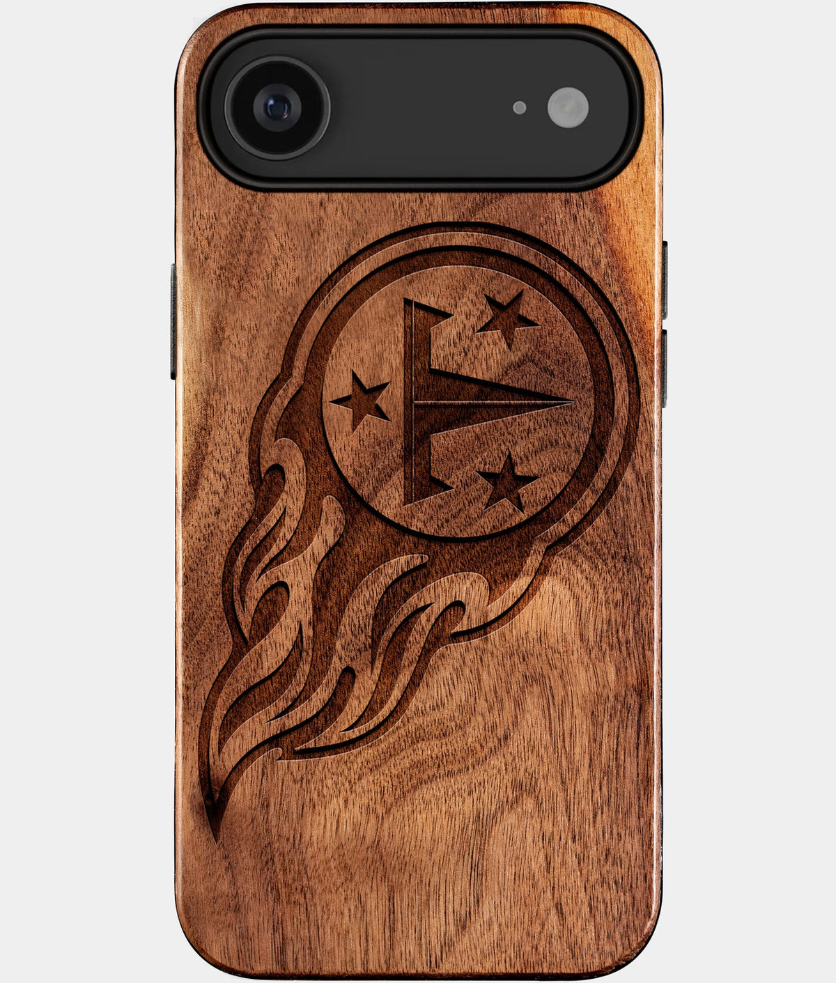Eco-friendly Tennessee Titans iPhone 17 Air Case - Carved Wood Custom Tennessee Titans Gift For Him - Monogrammed Personalized iPhone 17 Air Cover By Aldergrove & Oak