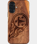 Eco-friendly Tennessee Titans iPhone 17 Case - Carved Wood Custom Tennessee Titans Gift For Him - Monogrammed Personalized iPhone 17 Cover By Aldergrove & Oak
