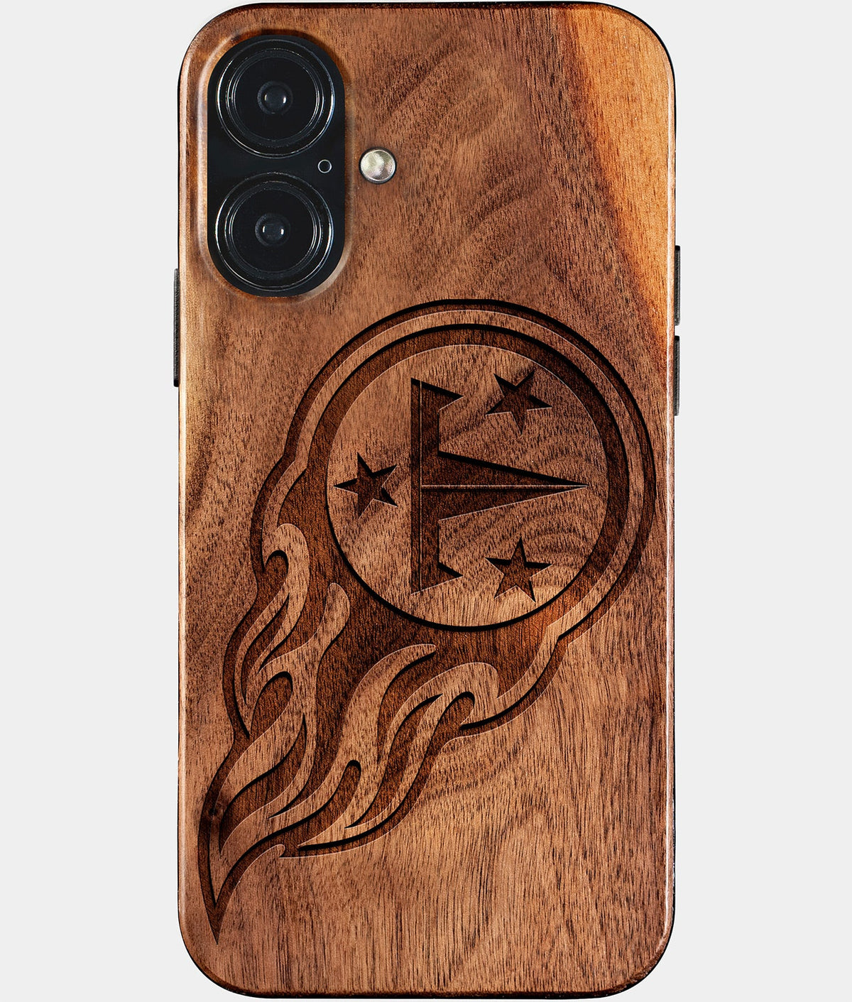 Eco-friendly Tennessee Titans iPhone 17 Case - Carved Wood Custom Tennessee Titans Gift For Him - Monogrammed Personalized iPhone 17 Cover By Aldergrove & Oak