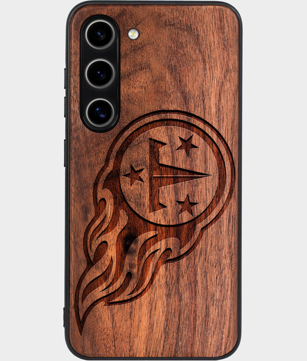 Best Wood Tennessee Titans Samsung Galaxy S26 Case - Custom Engraved Cover - Aldergrove & Oak
