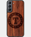 Best Wood Texas Rangers Samsung Galaxy S23 Case - Custom Engraved Cover - Aldergrove & Oak