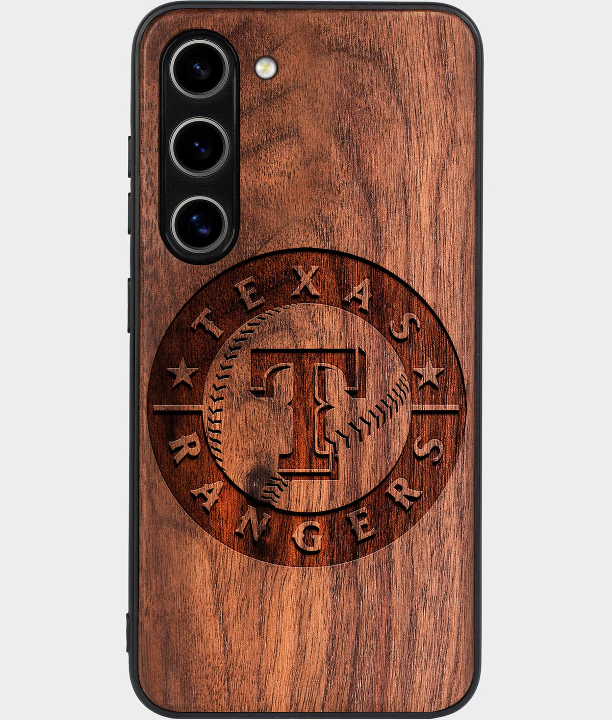Best Wood Texas Rangers Samsung Galaxy S26 Case - Custom Engraved Cover - Aldergrove & Oak