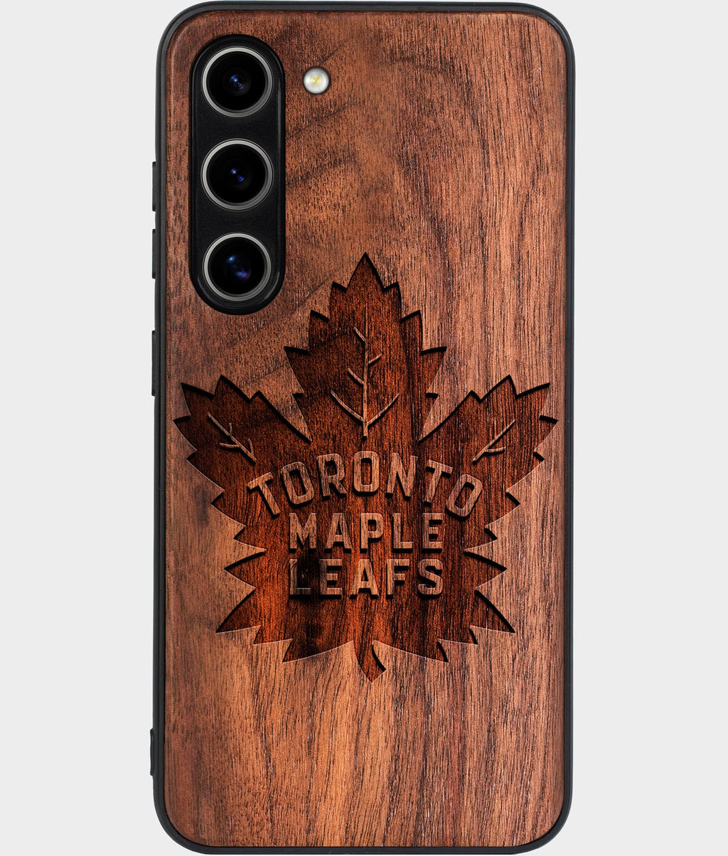 Best Wood Toronto Maple Leafs Galaxy S25 Case - Custom Engraved Cover - Aldergrove & Oak