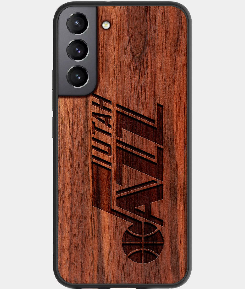 Best Wood Utah Jazz Galaxy S23 Case - Custom Engraved Cover - Aldergrove & Oak