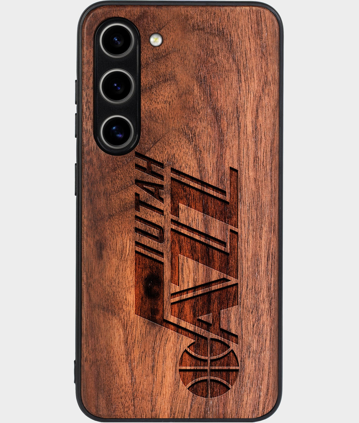 Best Wood Utah Jazz Galaxy S24 Case - Custom Engraved Cover - Aldergrove & Oak