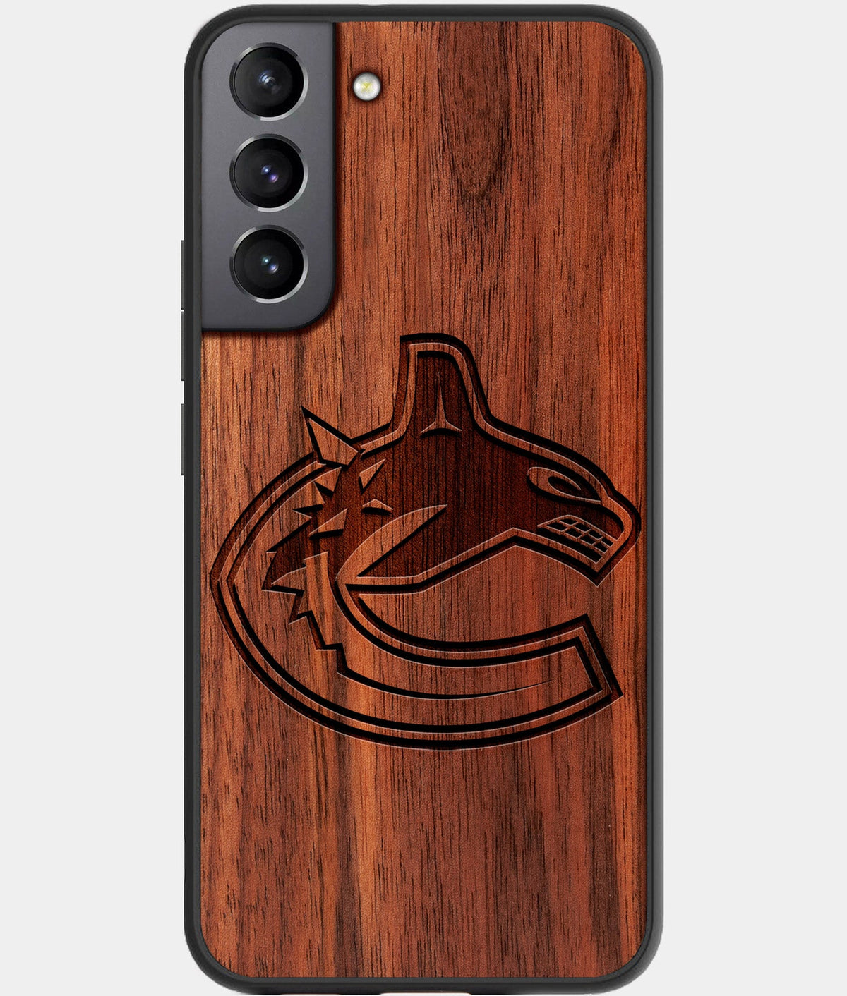 Best Wood Vancouver Canucks Galaxy S23 Case - Custom Engraved Cover - Aldergrove & Oak