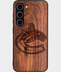 Best Wood Vancouver Canucks Samsung Galaxy S25 Case - Custom Engraved Cover - Aldergrove & Oak