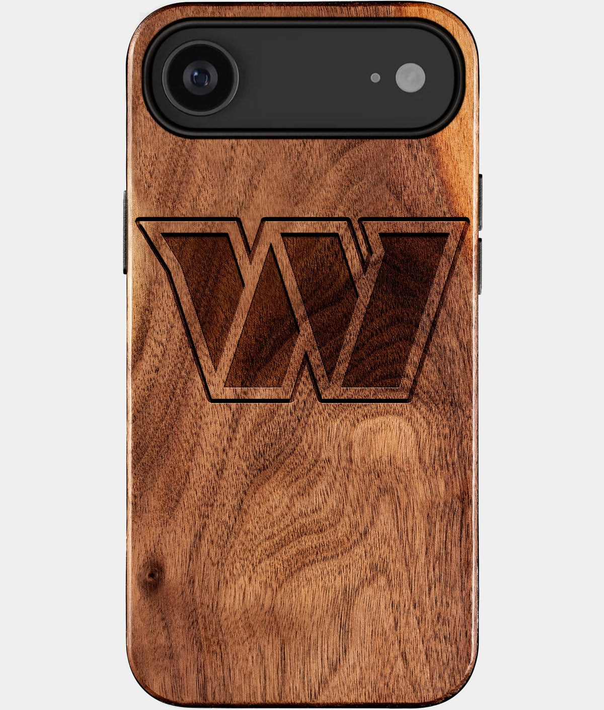 Eco-friendly Washington Commanders iPhone 17 Air Case - Carved Wood Custom Washington Commanders Gift For Him - Monogrammed Personalized iPhone 17 Air Cover By Aldergrove & Oak