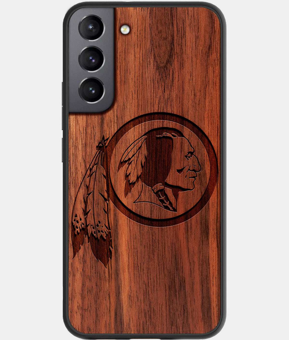 Best Wood Washington Commanders Galaxy S23 Case - Custom Engraved Cover - Aldergrove & Oak