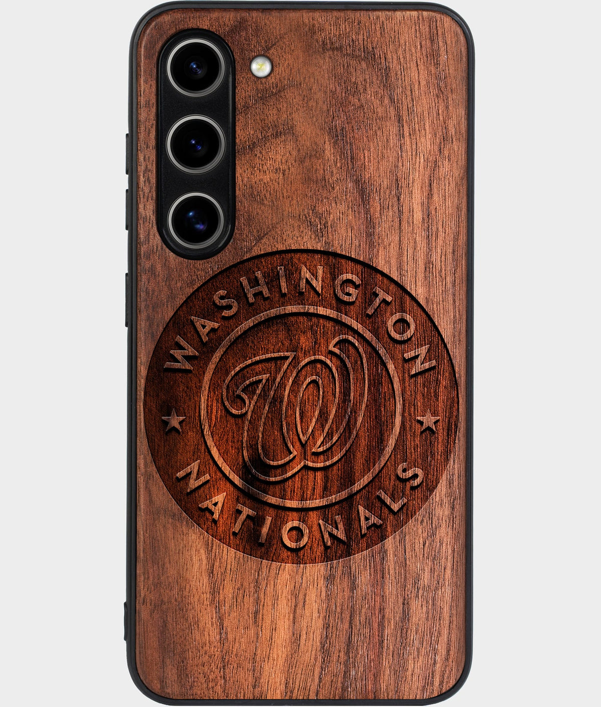 Best Wood Washington Nationals Samsung Galaxy S24 Case - Custom Engraved Cover - Aldergrove & Oak