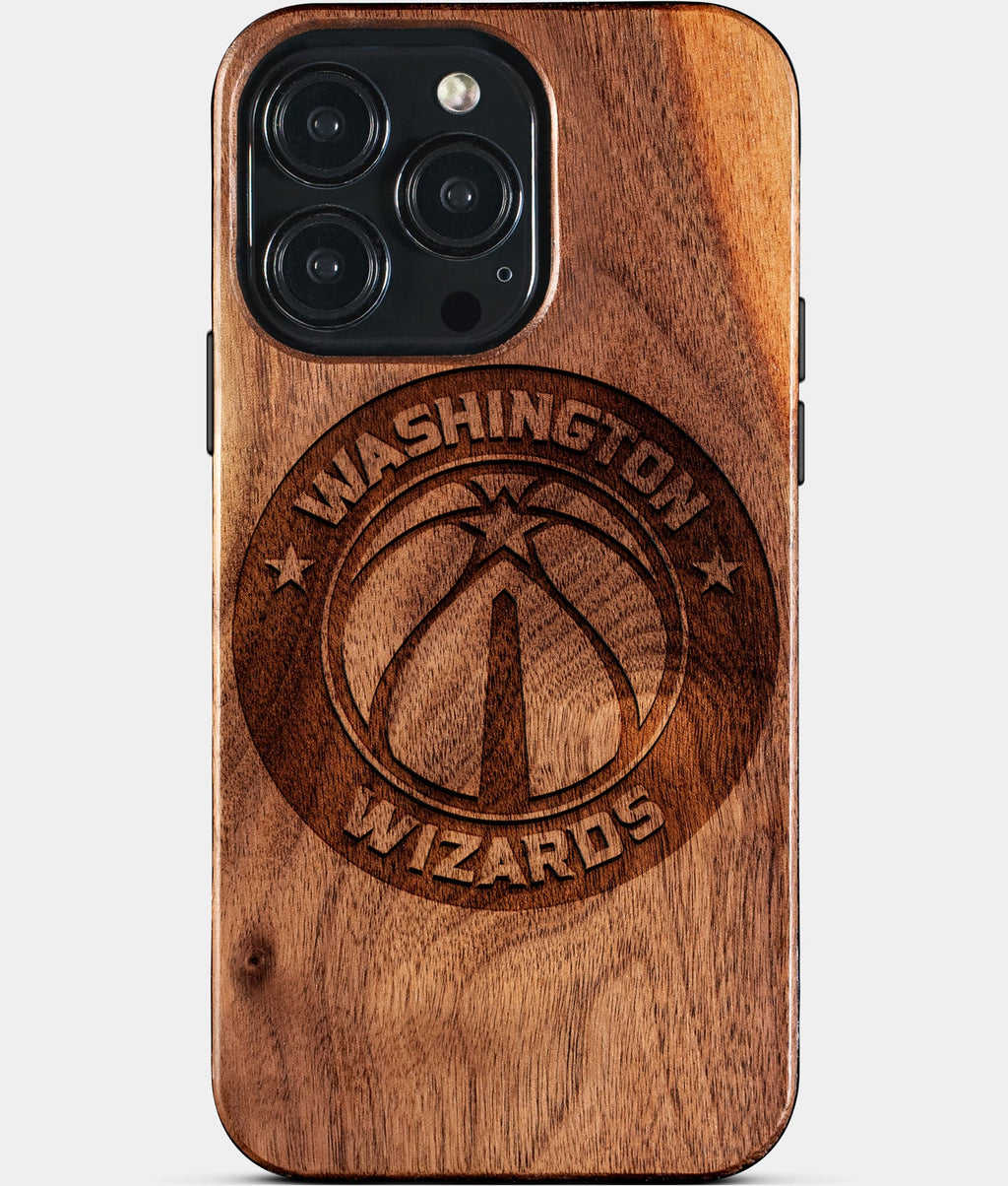 Custom Washington Wizards iPhone 15/15 Pro/15 Pro Max/15 Plus Case - Wood Wizards Cover - Eco-friendly Washington Wizards iPhone 15 Case - Carved Wood Custom Washington Wizards Gift For Him - Monogrammed Personalized iPhone 15 Cover By Aldergrove & Oak