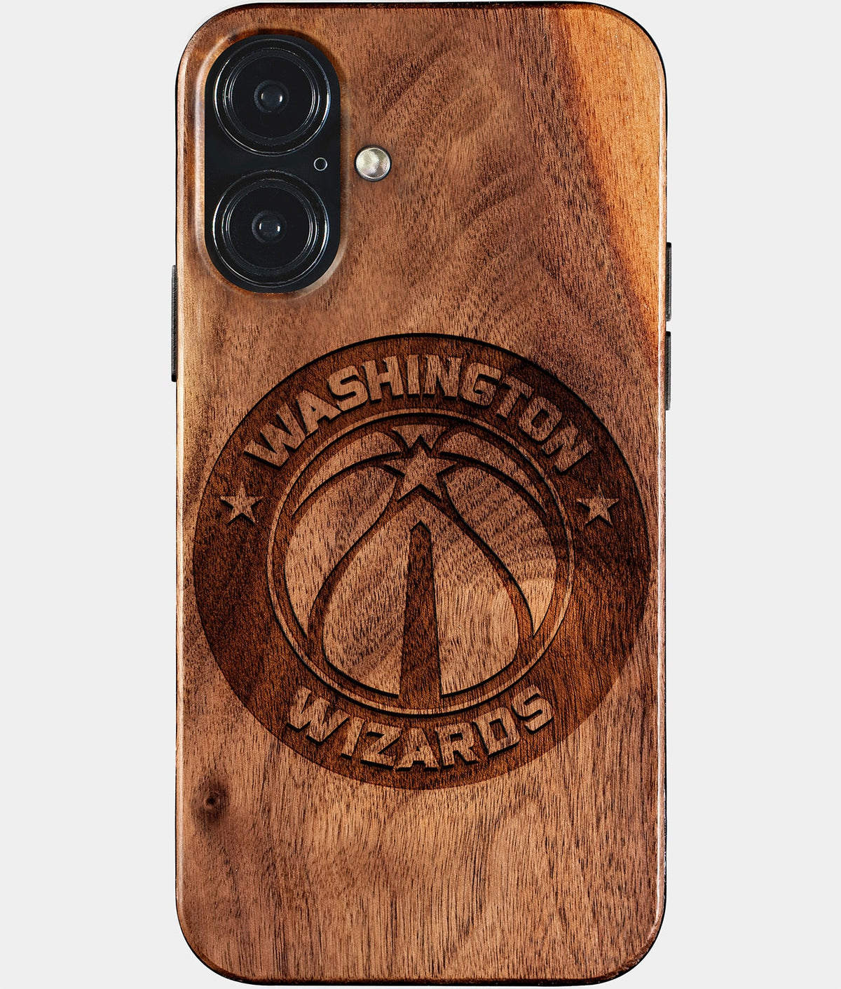Eco-friendly Washington Wizards iPhone 17 Case - Carved Wood Custom Washington Wizards Gift For Him - Monogrammed Personalized iPhone 17 Cover By Aldergrove & Oak