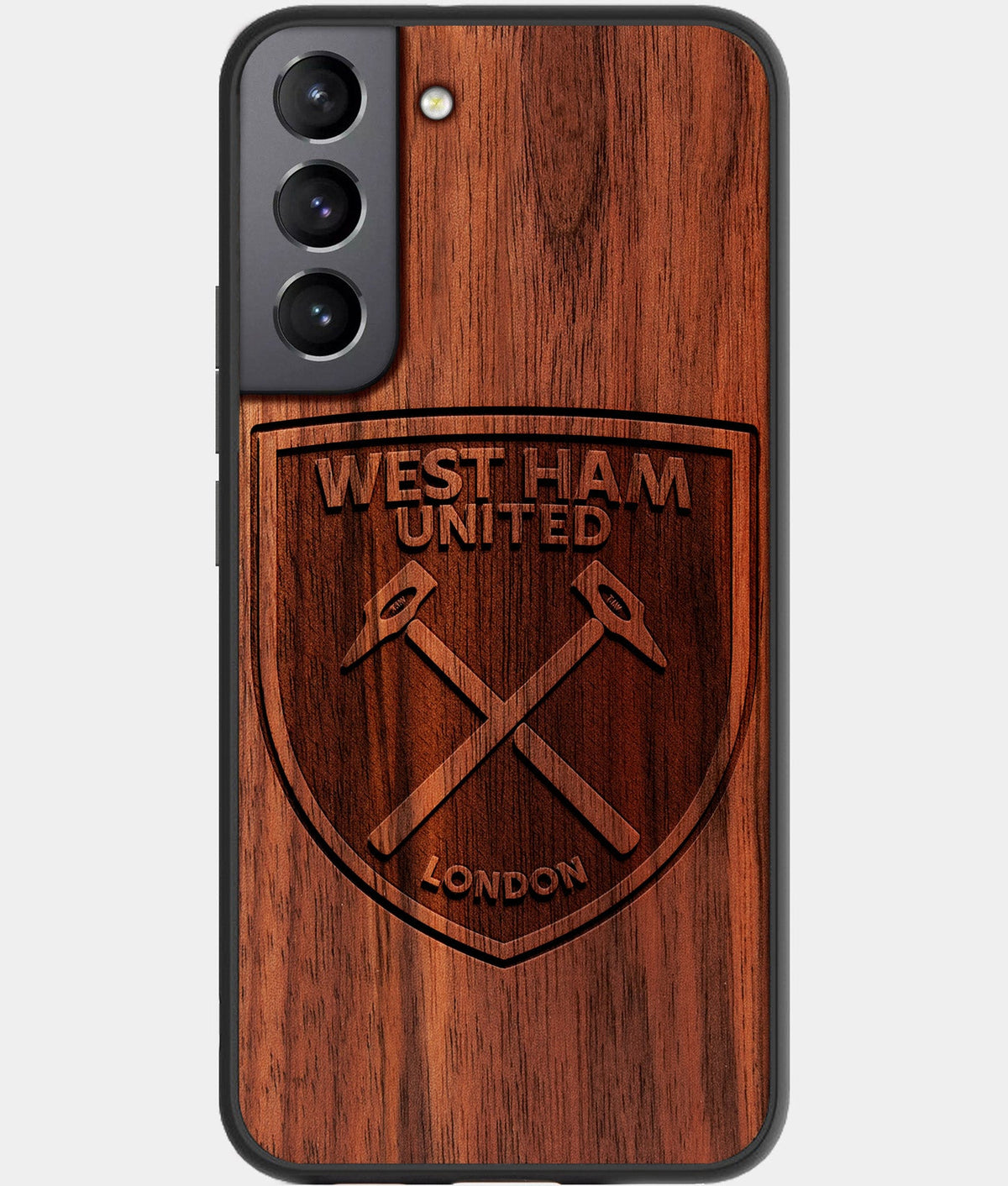 Best Wood West Ham United F.C. Galaxy S23 Case - Custom Engraved Cover - Aldergrove & Oak