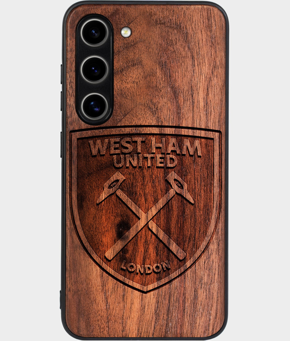 Best Wood West Ham United F.C. Galaxy S26 Case - Custom Engraved Cover - Aldergrove & Oak