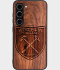 Best Wood West Ham United F.C. Samsung Galaxy S26 Case - Custom Engraved Cover - Aldergrove & Oak