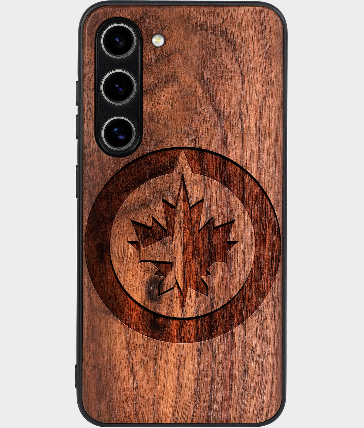 Best Wood Winnipeg Jets Galaxy S26 Case - Custom Engraved Cover - Aldergrove & Oak